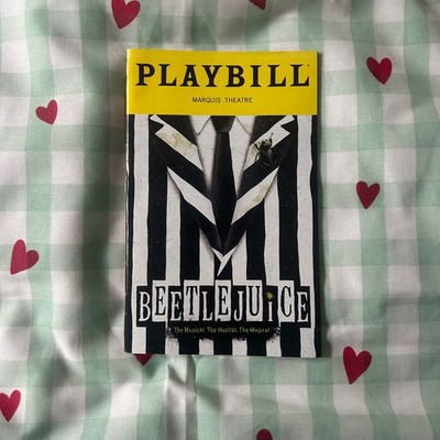 Beetlejuice the Musical Theatre Broadway Playbill - Alex Brightman, Kerry Butler