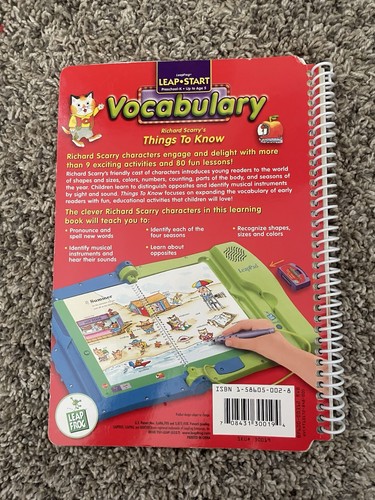 LeapFrog LeapPad Vocabulary Book Only Replacement Leap Start - Picture 2 of 2