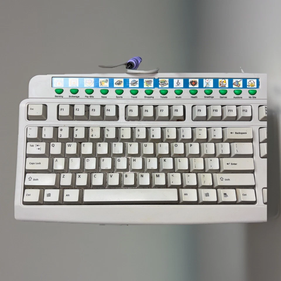 eMachines EKB-5190 Multimedia Keyboard Wired PS/2 w/Multifunction Keys - Image 3 of 4