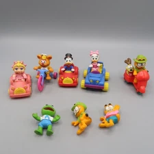 Muppet Babies Garfield McDonalds Happy Meal Figures 1986 Lot of 8 Toys