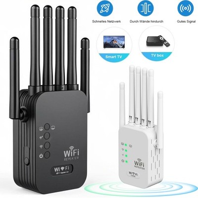 WLAN Repeater Router Range WIFI Signal Verstärker Access Point Booster 1200 Mbps