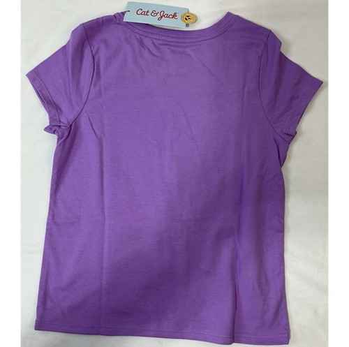 Cat & Jack Purple My Future Is Bright Girls Shirt Size 6/7 Small - Picture 3 of 3