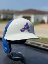 ATLANTA BRAVES CITY CONNECT RAWLINGS MACH PRO AUTHENTIC BASEBALL HELMET RARE
