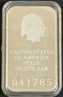 Unbranded .999 Fine Silver NY State 1/2oz Bar