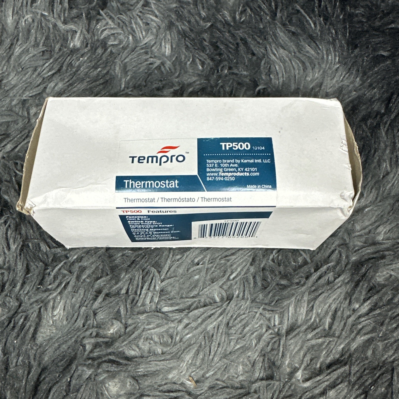 Tempro TP500 Line Voltage 30 to 110 Degree F Fixed Bulb Steel Housing SPDT