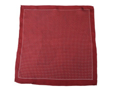 SUITSUPPLY Pocket Square Men's ONE SIZE square Red Patterned Pure Silk