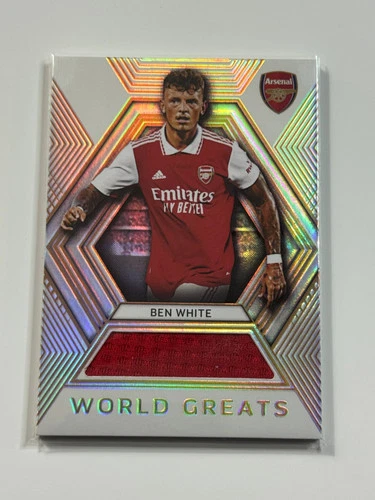 2025-26 Futera Platinum Arsenal World Greats Relic #07 Ben White 18/18
