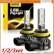 AUXITO H11 H9 H8 LED Fog Light Kits Bulb 3000K Driving DRL Lamp Bright 1/2set