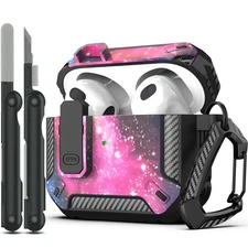for AirPods 3rd Generation Case Cover with Cleaner Kit, Military Hard Shell P...