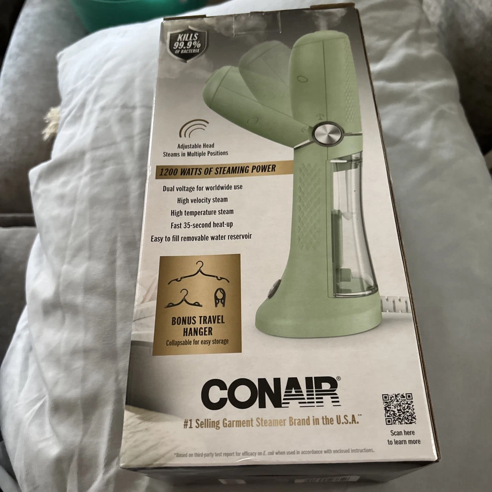Conair ExtremeSteam Power Garment Steamer with Detachable Water Tank Sage - Image 3 of 4