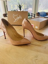 CHRISTIAN LOUBOUTIN Nude Patent Leather Pigal...