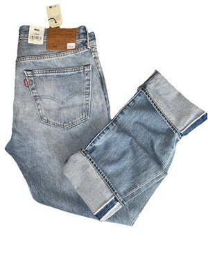 Levi 501 Original Fit Selvedge Denim ,100 % Cotton Blue, Choose Size