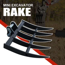 HUAYEE  Attachment Rake Attachments Tools for Mini Excavators Excavator