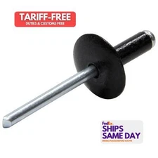 Allstar ALL18013, Set of 250 Black Aluminum Lg Hd Rivet Black 250Pk Performance