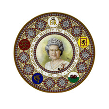 Caverswall Caverswall Her Majesty the Queen's Diamond Jubilee Coupe Plate
