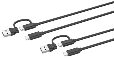 `Speedlink - Stream Play & Charge Usb-C/A To Usb-C Cable Set (UK IMPORT) ACC NEW