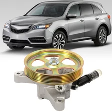 Power Steering Pump w/ Pulley for Honda 05-08 Pilot 05-10 Odyssey 07-13 Acura