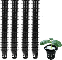 100 StüCk NetztöPfe Hydroponik, Net Pot Hydrokultur Pflanzen, Plant Net Cup TöPf