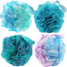 Bath Sponges Loofahs 70 Grams Large Size,4 Pack Shower Sponge Exfoliating