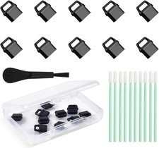 10 Pcs USB C Dust Plugs Port Cover for iPhone 16/15 Pro Max Plus, Samsung Galaxy