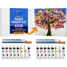 Paintaway Painting Kit for Adults, Teens  Kids - Step-by-Step Paint and Sip ...