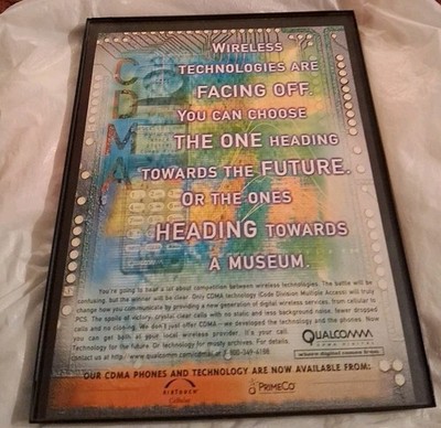 Qualcomm Wireless Technologies Framed Print Ad 1997 8.5x11 
