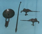 vintage G.I. GI JOE gijoe HEADQUARTERS WEAPONS PARTS LOT #29 guns antenna radar