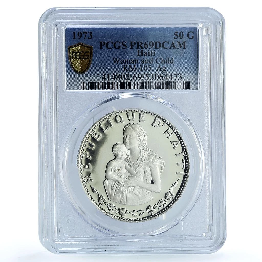 ハイチ共和国　50グルード銀貨（1973年）PCGS PR67DCAM Silver 1973 Haitian Coins for sale | eBay