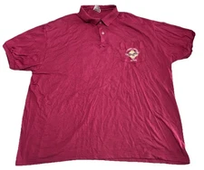 Vintage 2000 Golden Aspen Motorcycle Rally Polo Shirt XL Ruidoso NM Eagle