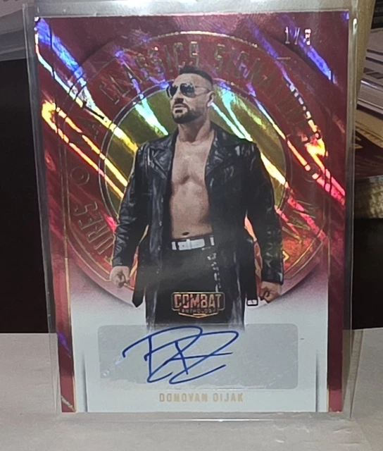 2025 Combat Anthology Donovan Dijak MMA Stars Crimson Mask Auto SSP #1/5 Rare