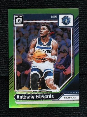 2024-25 Panini Donruss Optic Lime Green Prizm 44/149 Anthony Edwards #31 0g4t