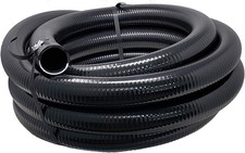 Flexible PVC Pipe 1-1/2 Inch Dia Hose 25 FT Length, Black Tubing, Schedule 40, P