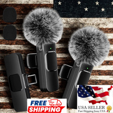 Dual Wireless Microphones USB-C for iPhone 15/16/17  Android 