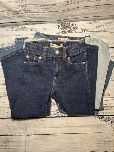 Levi’s Boys Jeans Lot Size 4 Reg – 4 Pairs 511 Slim 502 Taper Fit Denim Pants - Picture 5 of 9