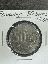 EQUATEUR 🇪🇨 PIÈCE DE CINQUANTE (50) SUCRES 1988