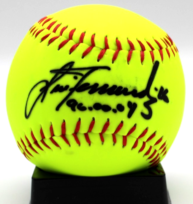 Lisa Fernandez Autographed Signed UCLA Bruins UCLA USA Gold Medal Softball w/Beckett BAS COA BV13374 