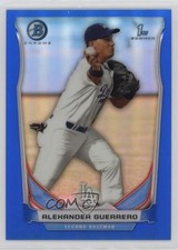 2014 Bowman Prospects Chrome Blue Refractor 48/250 Alex Guerrero Alexander sh7