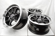 Kudo Racing Faze 17x8 Wheels Rims Black Polish Lip 4x100 4x114.3 Set On 4 Civic Kudo Racing Faze 17x8 Wheels Rims Black Polish Lip 4x100 4x114.3 Set On 4 Civic