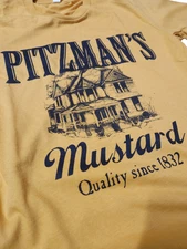 Pitzman's Mustard Short Sleeve T-Shirt Tim's Kitchen Tips Eric Awesome Show