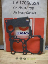 17068539 Air Horn Gasket Carburetor NOS ACDelco OEM GM, Free US Ship -
