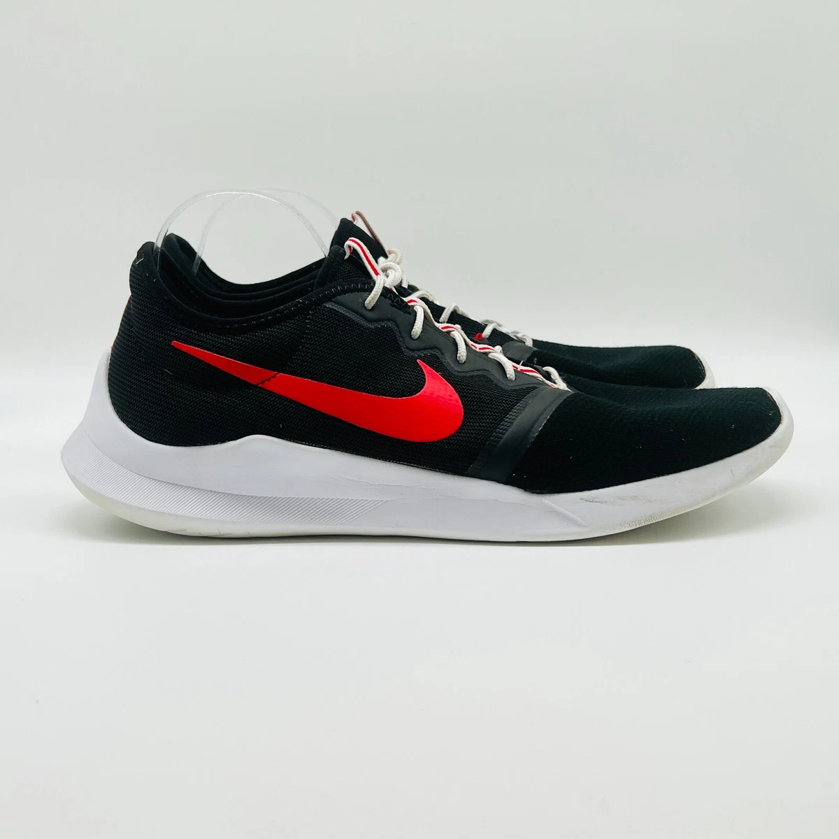 Nike Viale Tech Racer Mens 13 Black Red Running Shoes Sneakers