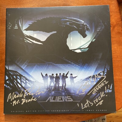 ALIENS Soundtrack Mondo Vinyl 2xLP Signed by Jeanette Goldstein Mark Rolston