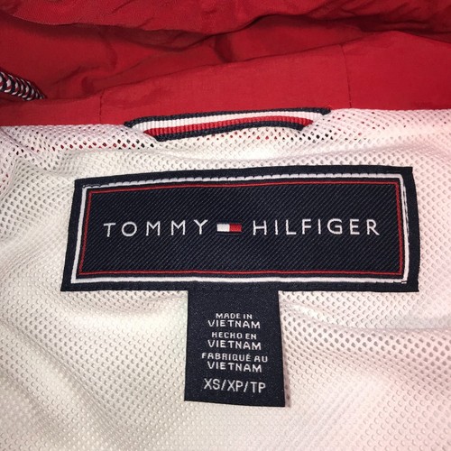 Tommy Hilfiger Women's Grafitti Logo Windbreaker Hooded Bomber Jacket NWT Sz L - Picture 3 of 4