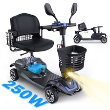 MAX 330lb 4 Wheel Electric Wheelchair 24V Folding Senior Electric Scooter