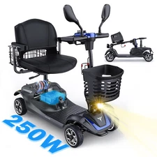 MAX 330lb 4 Wheel Electric Wheelchair 24V Folding Senior Electric Scooter