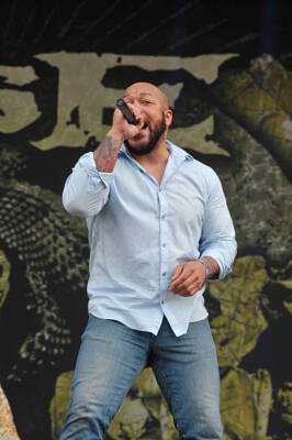 Howard Jones of American metal group Killswitch Engage performing  - Old Photo 9