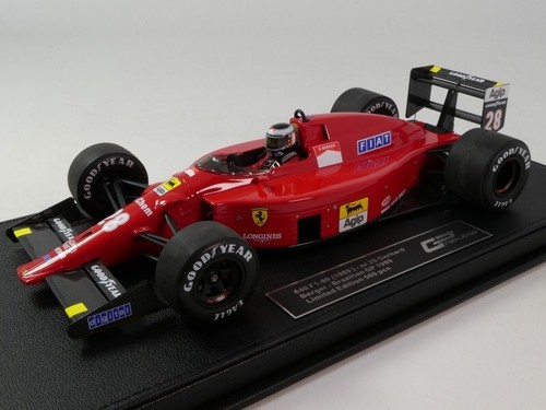 GP Replicas Ferrari 640 F1-89 #28 Gerhard Berger brazilian GP 1989 1/18 GP144BWD - Afbeelding 1 van 4