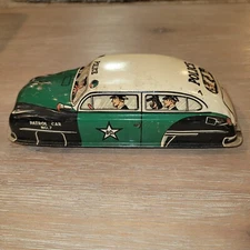 VINTAGE LUPAR POLICE CAR TIN WORKS  EXC COND   752-