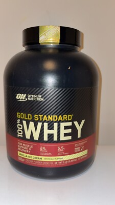 Gold Standard 100% Whey 5LB Vanilla Ice Cream Ex 6/26