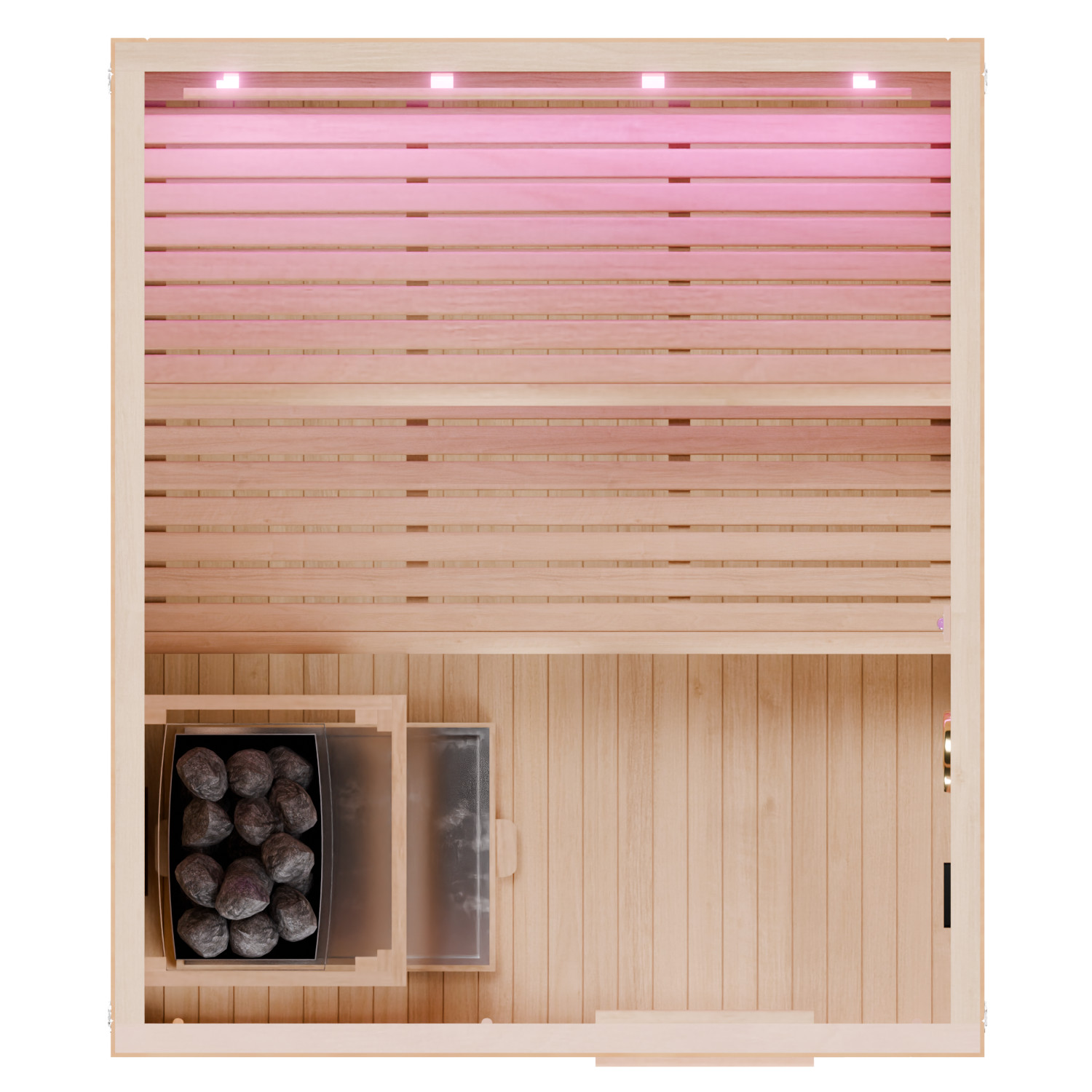 Dewello Finnische Traditionelle Sauna Saunakabine Ecksauna Komplettsauna